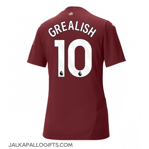 Manchester City Jack Grealish #10 Kolmaspaita Naiset 2024-25 Lyhythihainen